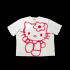 Niche cute summer Hello Kitty cartoon loose half sleeve day couple sweet cool loose unisex short sleeve T-shirt