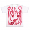 Prism Graffiti spray painting small cartoon short-sleeved T-shirt