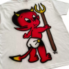 Prism Little Devil Dark American College style light subancient Hayahara punk short-sleeved T-shirt