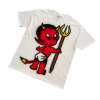 Prism Little Devil Dark American College style light subancient Hayahara punk short-sleeved T-shirt